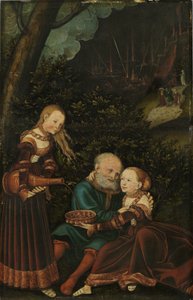 ロットと彼の娘たち 作： Lucas Cranach the Elder